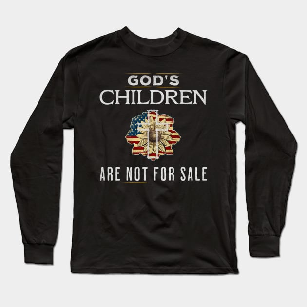 God's Children Are Not For Sale Family Awareness Saying Long Sleeve T-Shirt by mstory